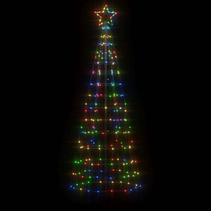 LED Christmas Tree with Spikes 220 LEDs Colourful 180 cm