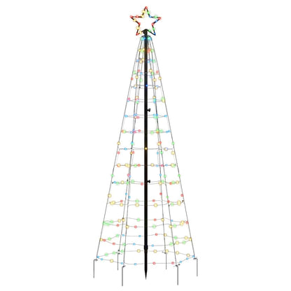 LED Christmas Tree with Spikes 220 LEDs Colourful 180 cm