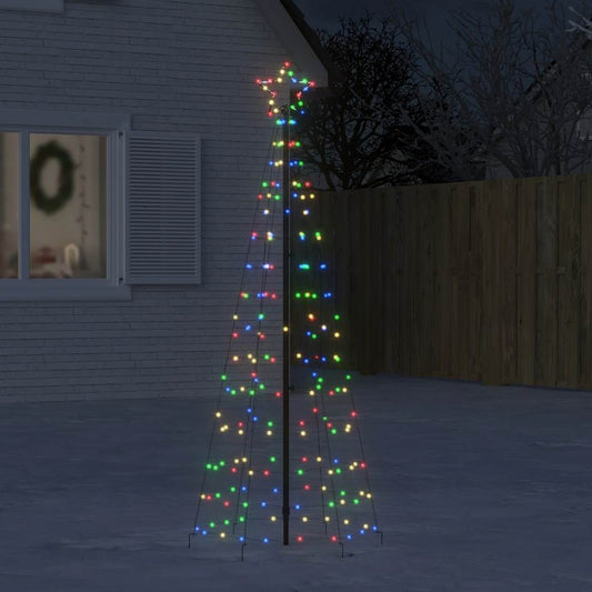 LED Christmas Tree with Spikes 220 LEDs Colourful 180 cm