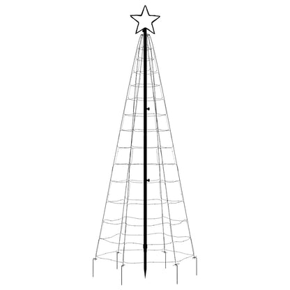 LED Christmas Tree with Spikes 220 LEDs Blue 180 cm