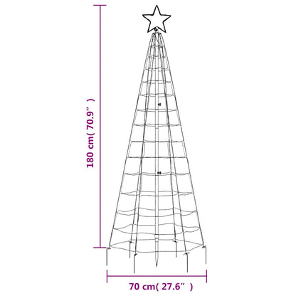 LED Christmas Tree with Spikes 220 LEDs Blue 180 cm
