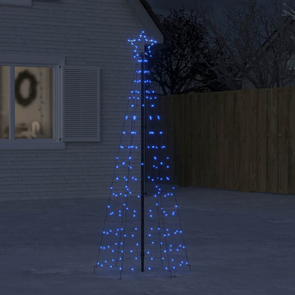 LED Christmas Tree with Spikes 220 LEDs Blue 180 cm