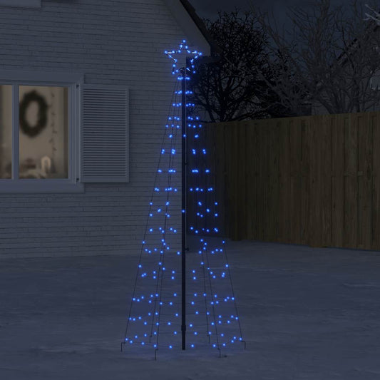 LED Christmas Tree with Spikes 220 LEDs Blue 180 cm