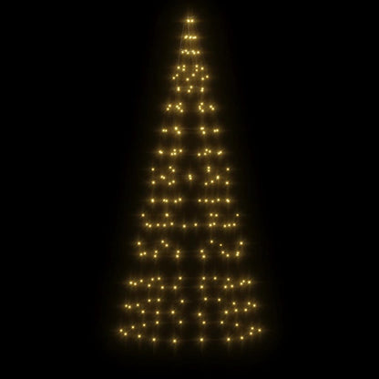 LED Christmas Tree on Flagpole 200 LEDs Warm White 180 cm