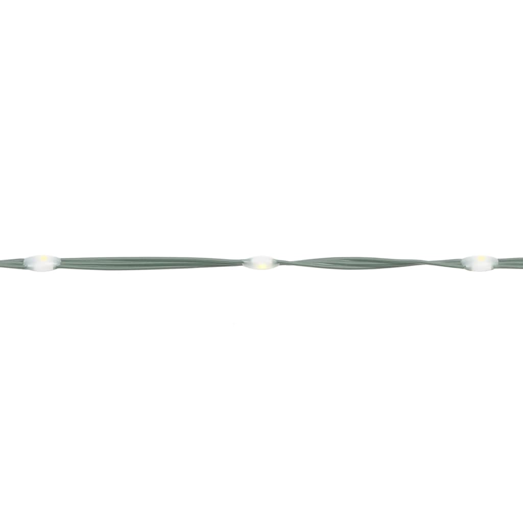 LED Christmas Tree on Flagpole 1534 LEDs Warm White 500 cm