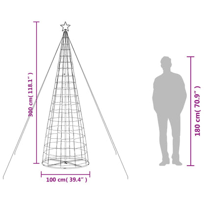 LED Christmas Tree 570 LEDs Warm White 300 cm