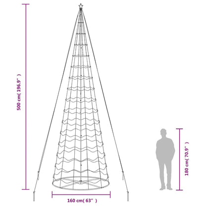 LED Christmas Tree 1554 LEDs Warm White 500 cm