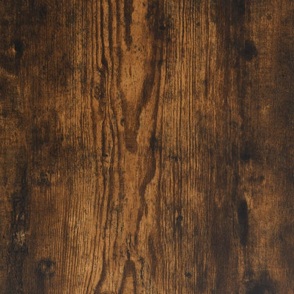 Computer Desk with Shelves Smoked Oak 120x47x109 cm