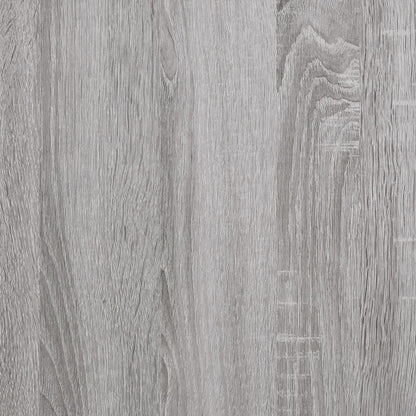 Computer Desk Grey Sonoma 131x48x75 cm Engineered Wood