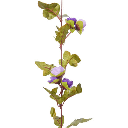 Christmas Flower Garlands 6 pcs Light Purple 215 cm