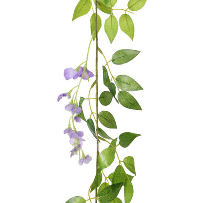 Christmas Flower Garlands 6 pcs Purple 200 cm