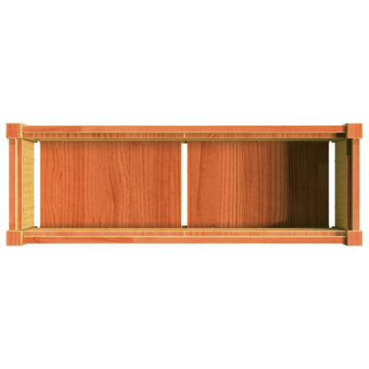 Garden Planters 2 pcs Wax Brown Solid Wood Pine