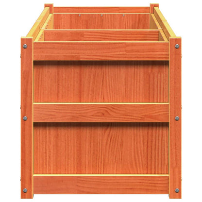 Garden Planter Wax Brown 90x50x70 cm Solid Wood Pine