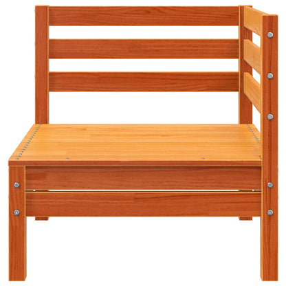 Garden Sofa Corner Wax Brown Solid Wood Pine