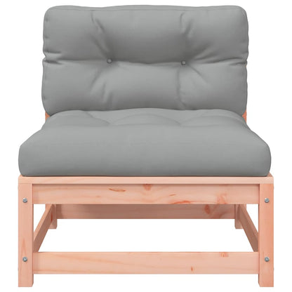 Garden Sofas Armless with Cushions 2 pcs Solid Wood Douglas