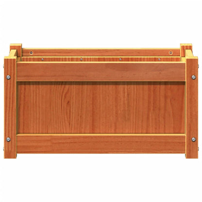 Garden Planter Wax Brown 60x31x31 cm Solid Wood Pine