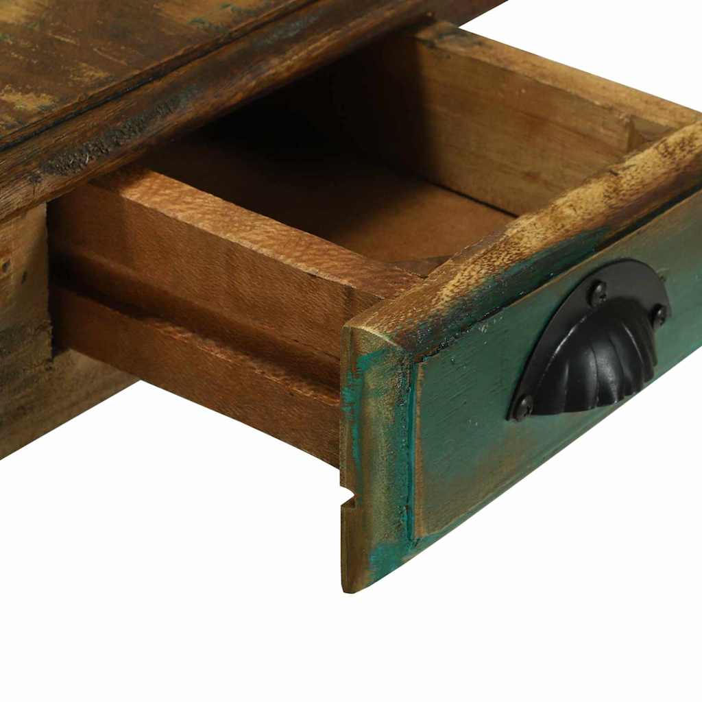 Desk Brown 112 x 55 x 76 cm Solid Reclaim wood