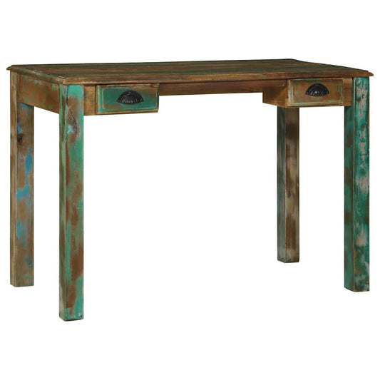Desk Brown 112 x 55 x 76 cm Solid Reclaim wood
