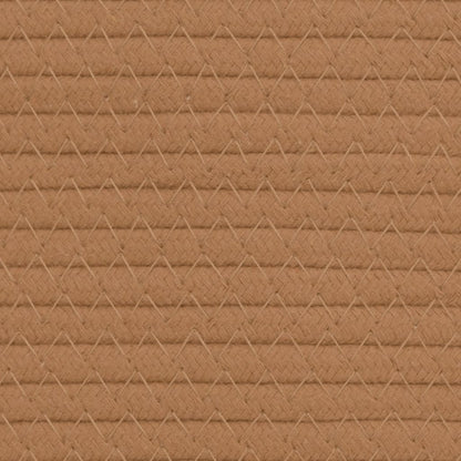 Storage Baskets 2 pcs Brown and White Ø24x18 cm Cotton