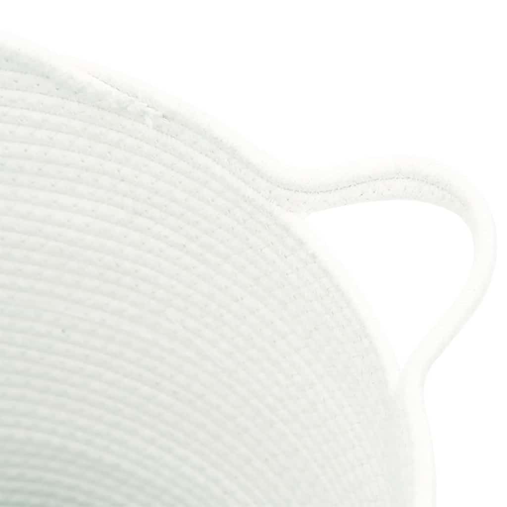 Storage Basket White Ø38x36 cm Cotton