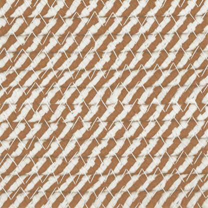 Storage Basket with Lid Brown and White Ø40x35 cm Cotton