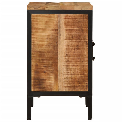 Bed Cabinet 40x30x52.5 cm Solid Rough Wood Mango