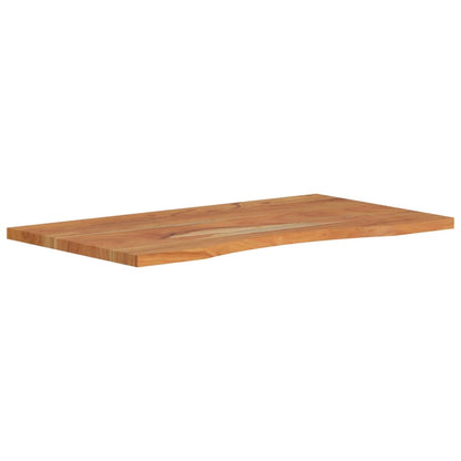 Desk Top 80x50x2.5 cm Rectangular Solid Wood Acacia