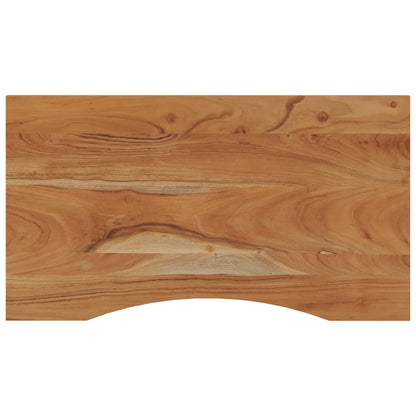 Desk Top 100x50x2.5 cm Rectangular Solid Wood Acacia