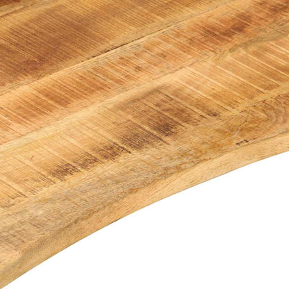 Desk Top with Curve 100x50x2.5 cm Solid Wood Rough Mango