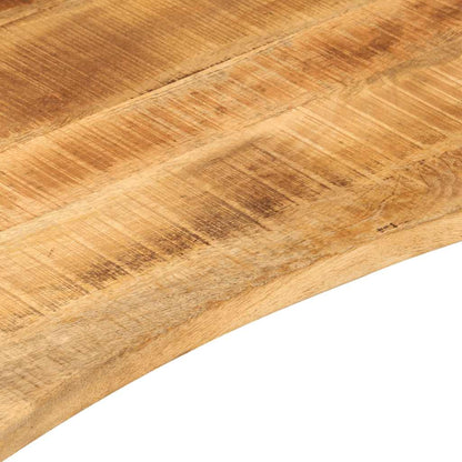 Desk Top with Curve 110x50x2.5 cm Solid Wood Rough Mango