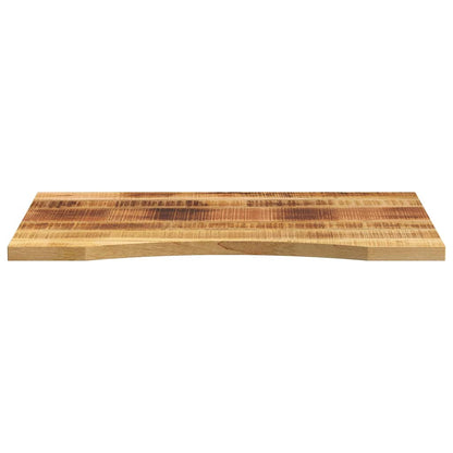 Desk Top with Curve 80x60x2.5 cm Solid Wood Rough Mango
