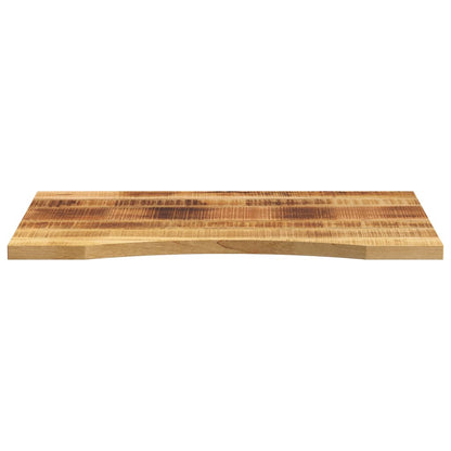 Desk Top with Curve 90x60x2.5 cm Solid Wood Rough Mango