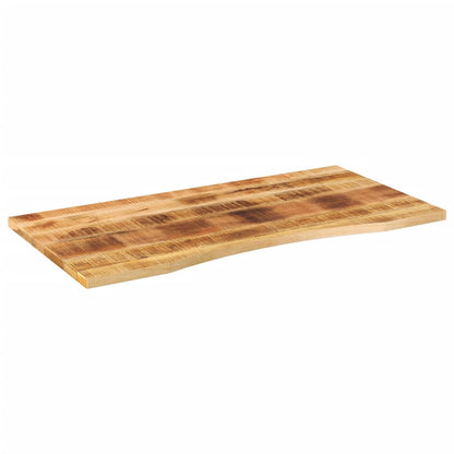 Desk Top with Curve 140x60x2.5 cm Solid Wood Rough Mango