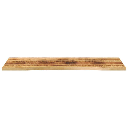 Desk Top with Curve 140x60x2.5 cm Solid Wood Rough Mango