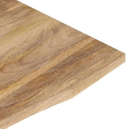 Desk Top with Curve 120x60x2.5 cm Solid Wood Rough Mango