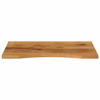 Desk Top with Curve 80x50x2.5 cm Solid Wood Rough Mango