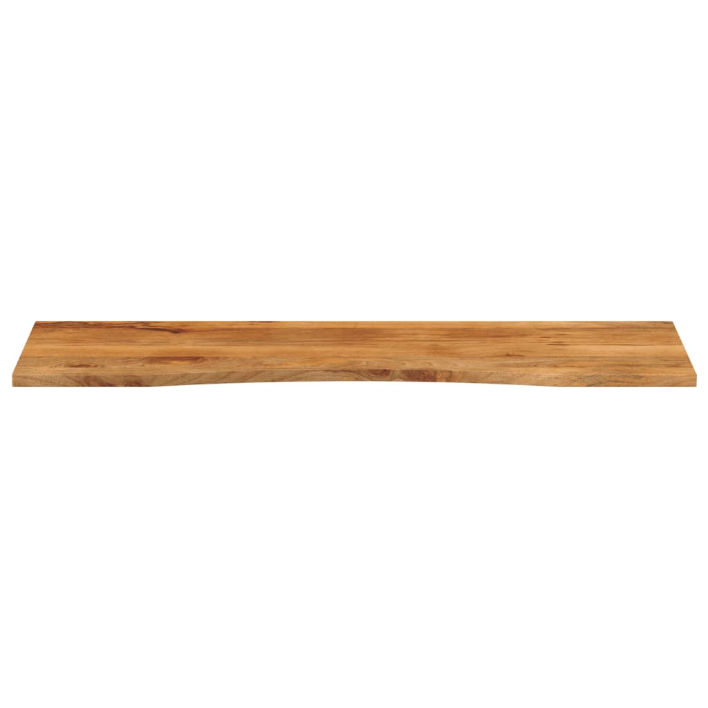 Desk Top with Curve 160x50x2.5 cm Solid Wood Rough Mango