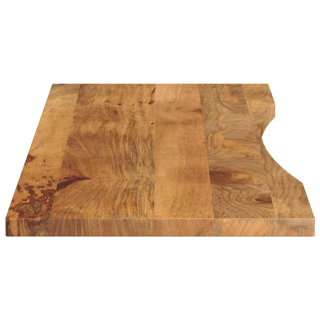 Desk Top with Curve 160x50x2.5 cm Solid Wood Rough Mango