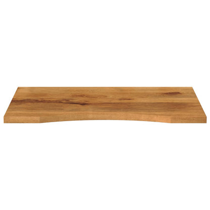 Desk Top with Curve 80x60x2.5 cm Solid Wood Rough Mango