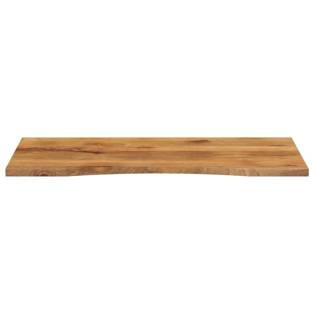 Desk Top with Curve 110x60x2.5 cm Solid Wood Rough Mango