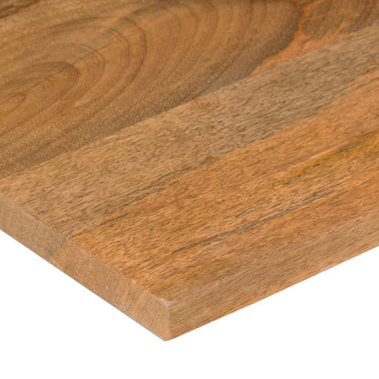Desk Top with Curve 110x60x2.5 cm Solid Wood Rough Mango