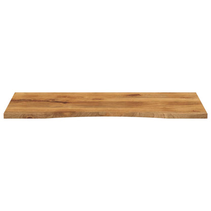 Desk Top with Curve 120x60x2.5 cm Solid Wood Rough Mango