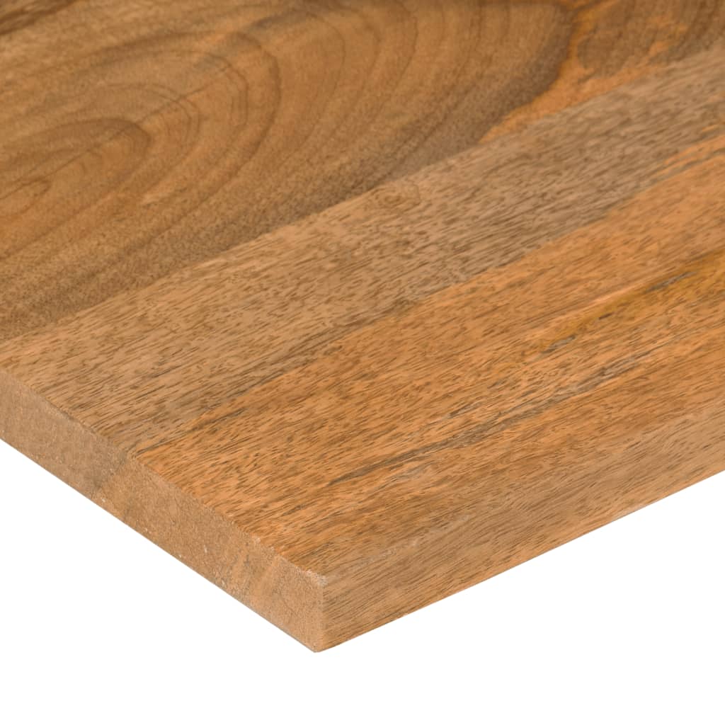Desk Top with Curve 120x60x2.5 cm Solid Wood Rough Mango