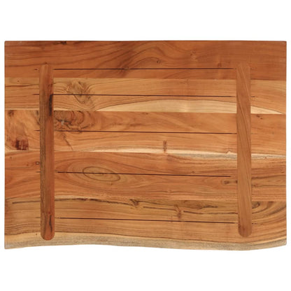 Bathroom Countertop 80x60x2.5 cm Rectangular Solid Wood Acacia