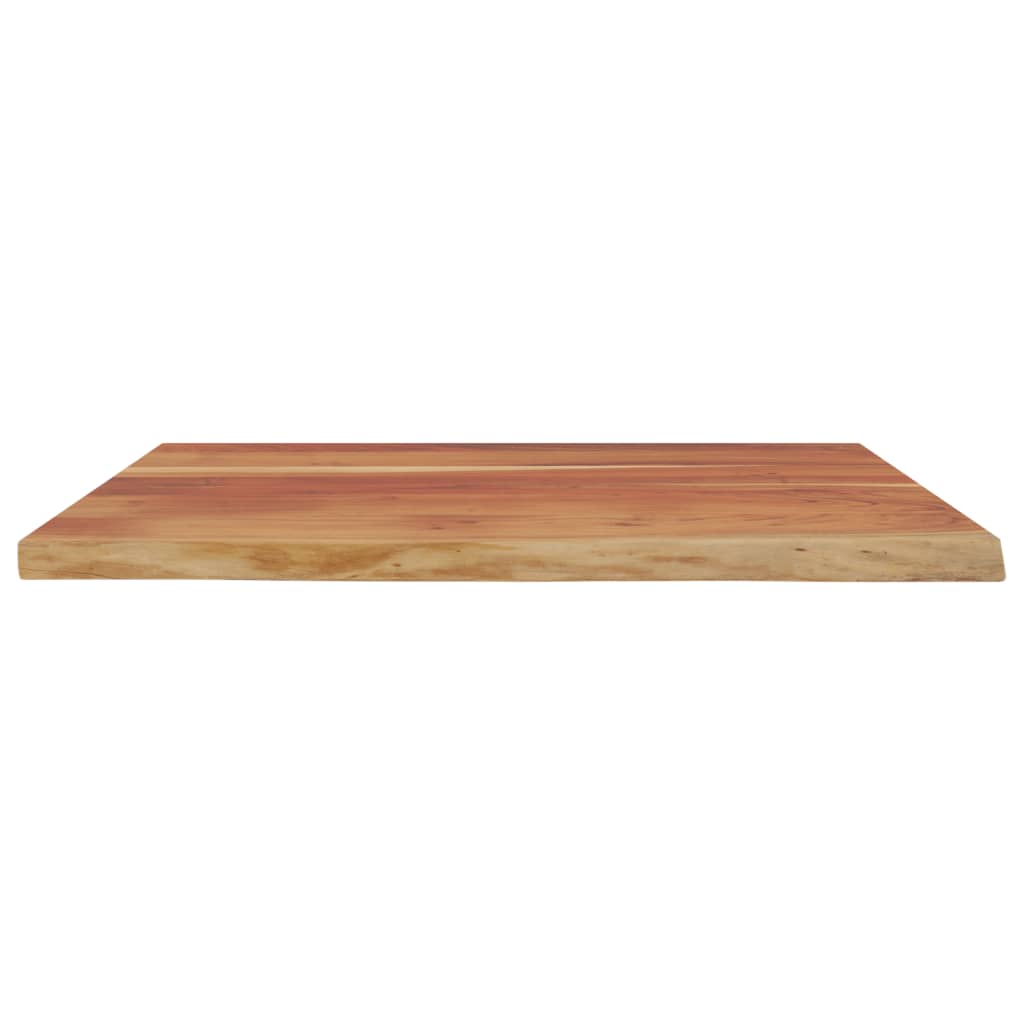Desk Top 100x80x3.8 cm Rectangular Solid Wood Acacia Live Edge