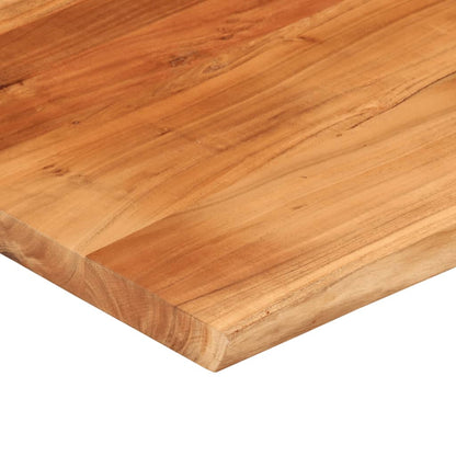 Desk Top 110x80x3.8 cm Rectangular Solid Wood Acacia Live Edge