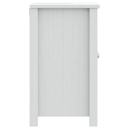 Bathroom Sink Cabinet BERG White 60x34x59 cm Solid Wood Pine