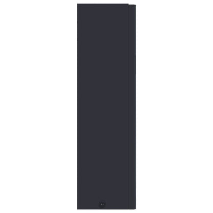 Bathroom Mirror Cabinet with LED Light Grey 60x13x52 cm