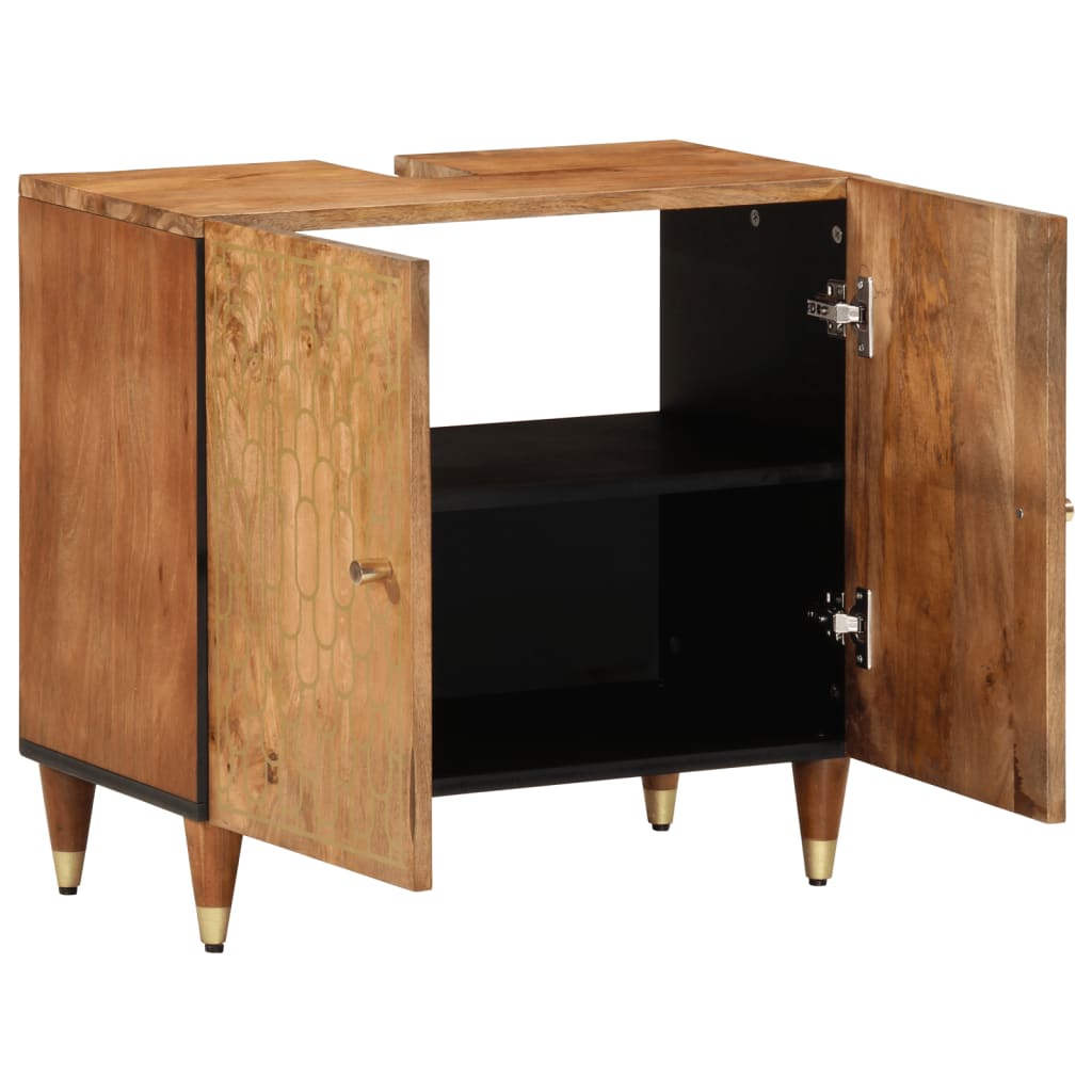 Bathroom Sink Cabinet 62x33x58 cm Solid Wood Mango