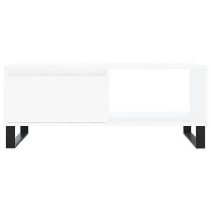 Coffee Table White 90x50x36.5 cm Engineered Wood